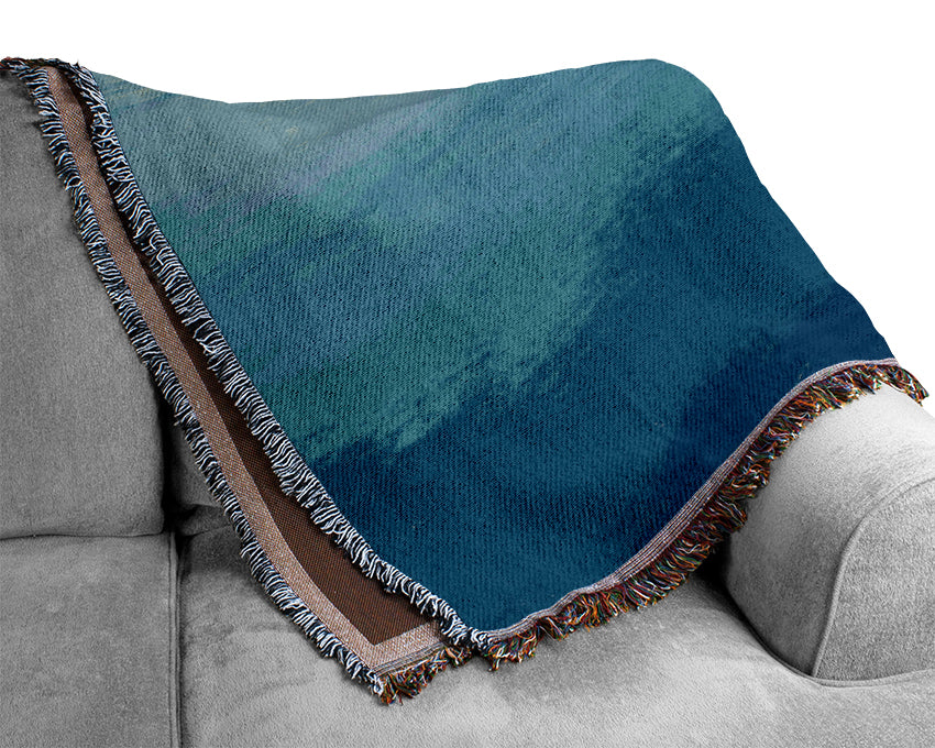 Coast Panoramic View Woven Blanket