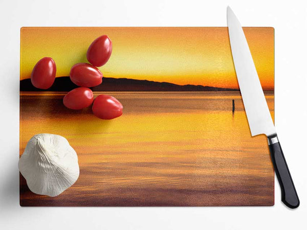 Dont Feel Lonely Glass Chopping Board