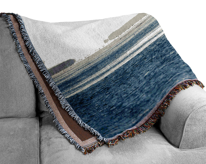 Morning Sea Bird Woven Blanket