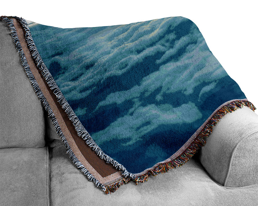 Above The Clouds Woven Blanket