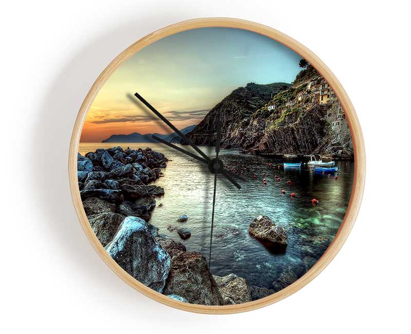 Coastal City Ocean Clock - Wallart-Direct UK