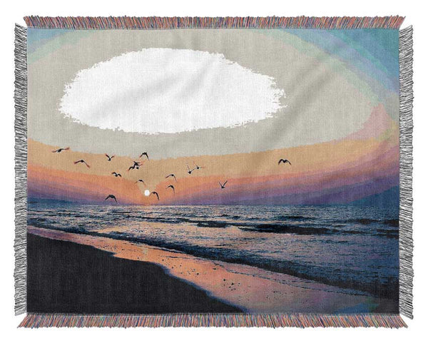 Birds In Paradise Woven Blanket