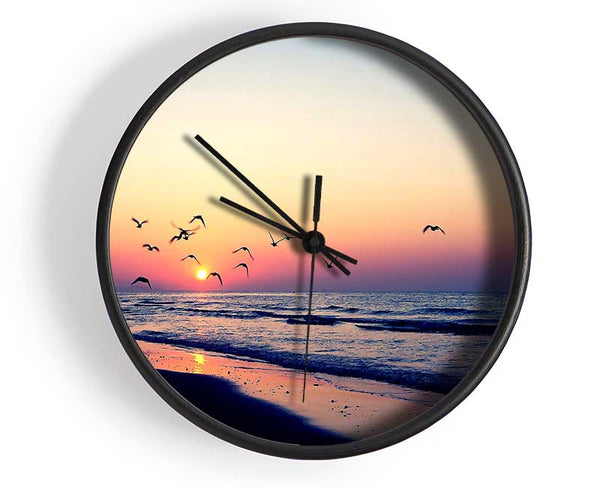 Birds In Paradise Clock - Wallart-Direct UK