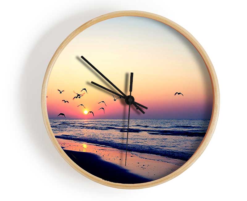 Birds In Paradise Clock - Wallart-Direct UK