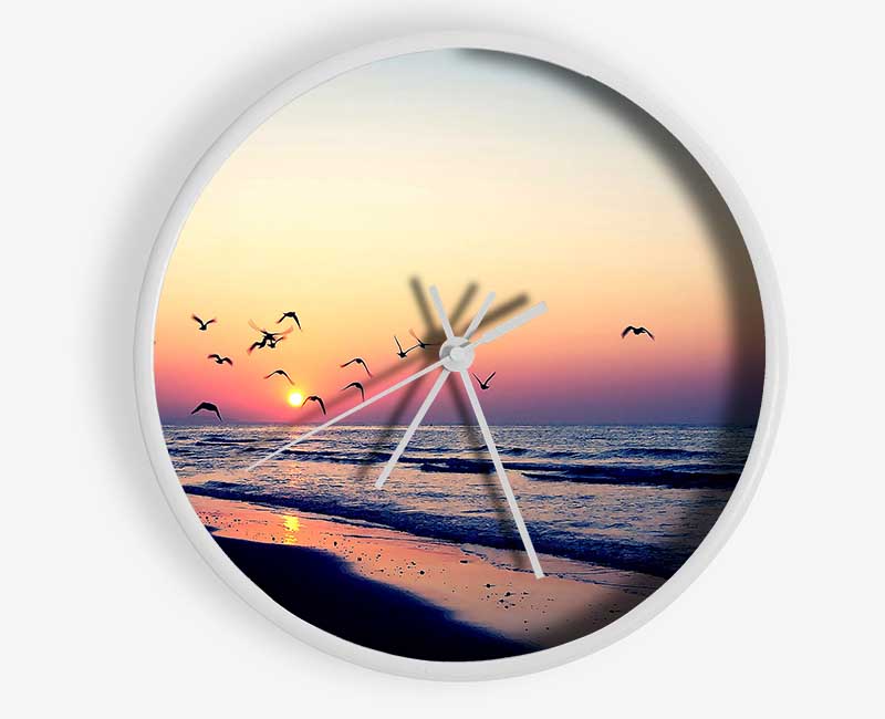 Birds In Paradise Clock - Wallart-Direct UK