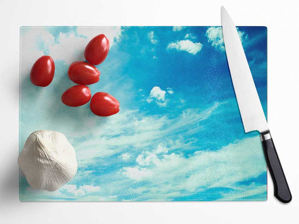 Blue Sky Glass Chopping Board