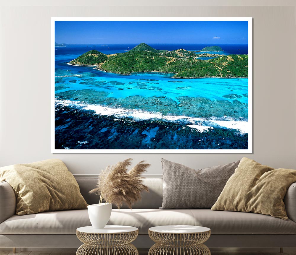 Union Island Lesser Antilles Print Poster Wall Art