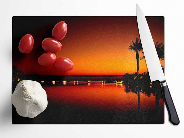 Dubai Night Glass Chopping Board