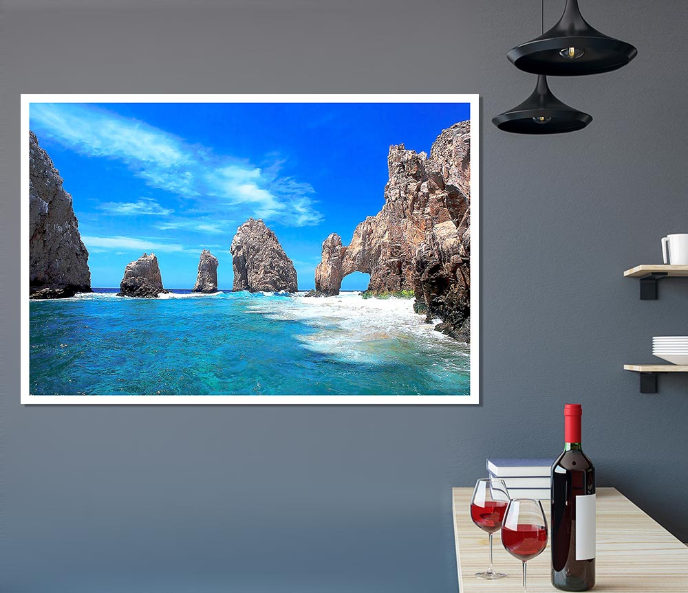 Cabo San Lucas Mexico Print Poster Wall Art