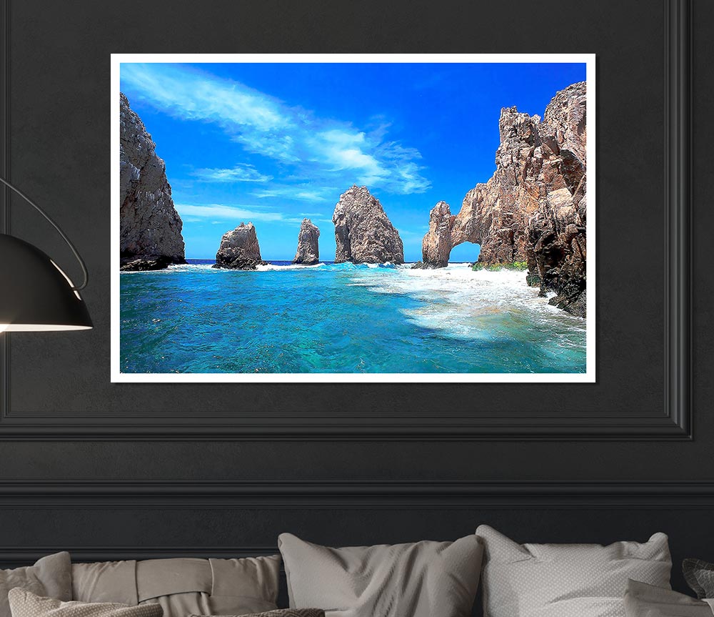 Cabo San Lucas Mexico Print Poster Wall Art