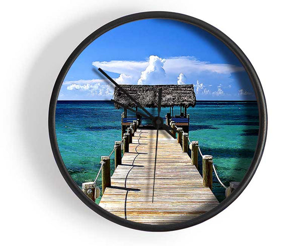 New Providence Island Bahamas Clock - Wallart-Direct UK