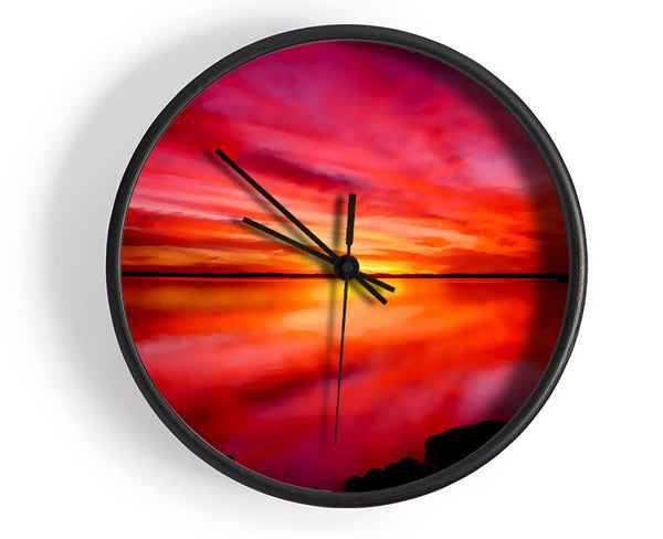 Peaceful Ocean Skies Clock - Wallart-Direct UK