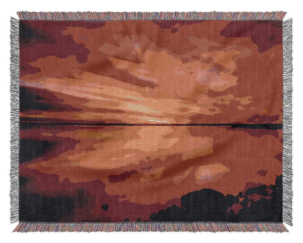 Peaceful Ocean Skies Woven Blanket