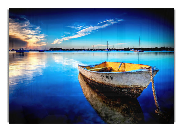 Rustic Rowing Boat Reflections