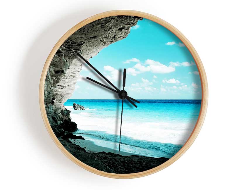 Paradise Ocean Hideaway Clock - Wallart-Direct UK