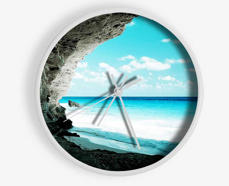 Paradise Ocean Hideaway Clock - Wallart-Direct UK