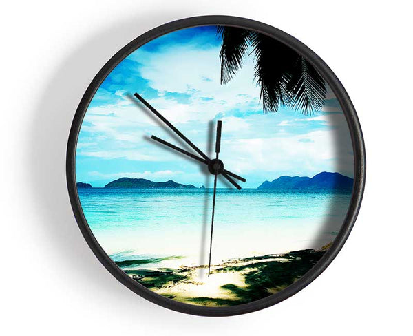 Glistering Ocean Beauty Clock - Wallart-Direct UK