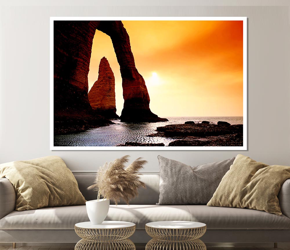 Architectural Ocean Print Poster Wall Art