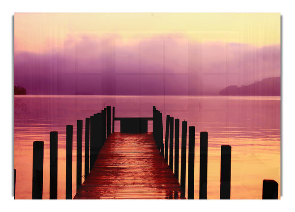 Tranquil Boardwalk Ocean