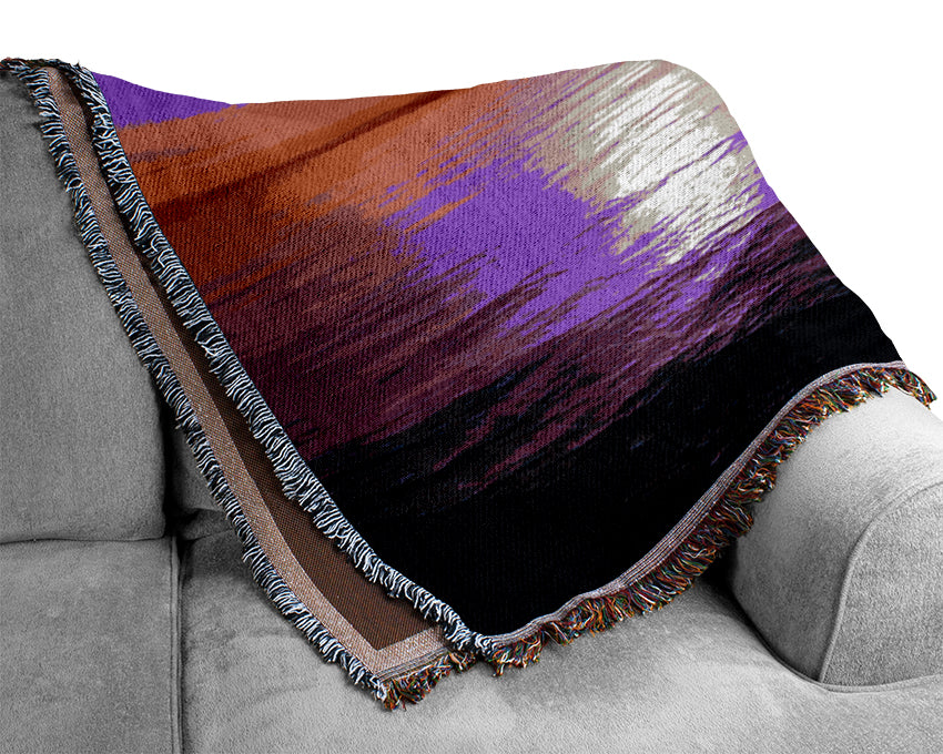 Stunning Lilac Pink Ocean Reflections Woven Blanket