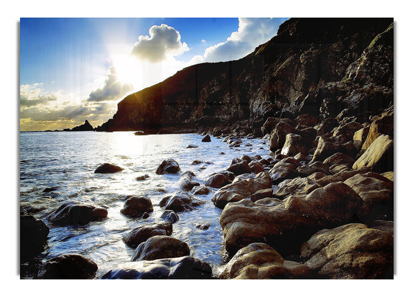 Sun Kissed Ocean Rocks