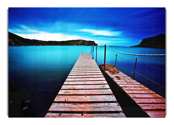 Tranquil Boardwalk Lake