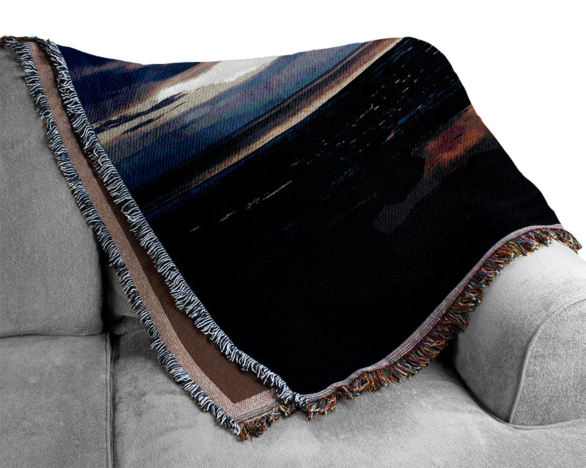 Blue Sky Horizon Woven Blanket