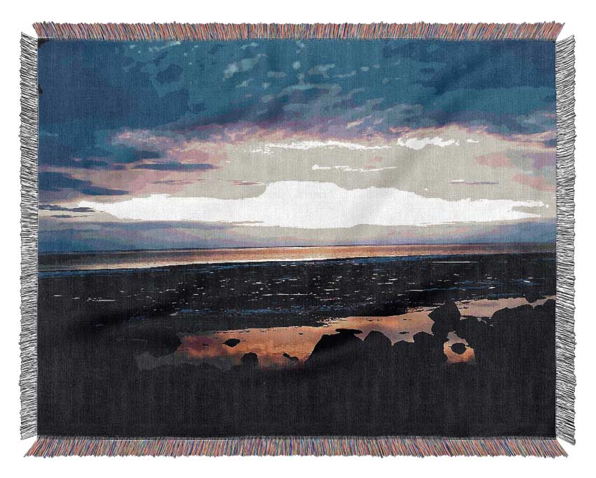 Blue Sky Horizon Woven Blanket