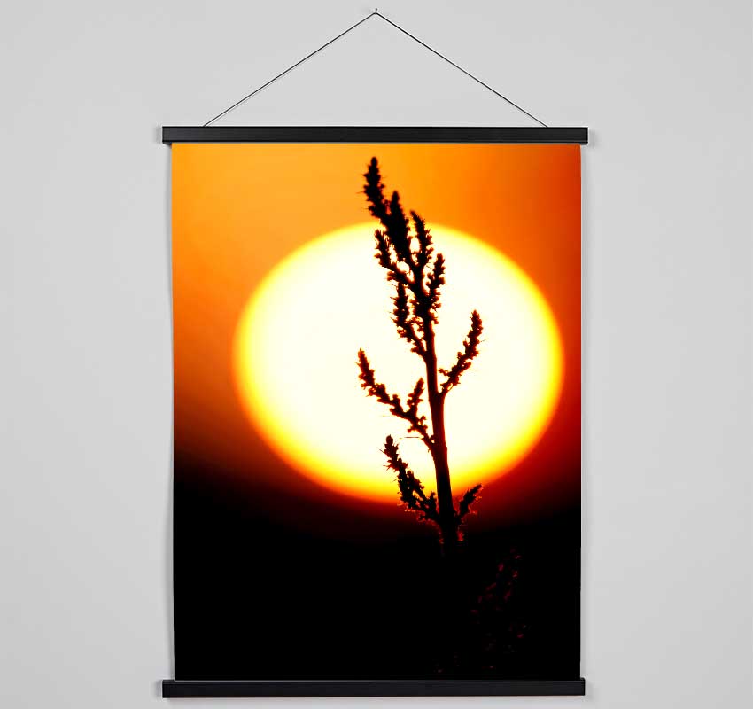 Stunning Sun Glow Orange Hanging Poster - Wallart-Direct UK