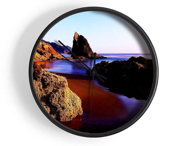 Ocean Rocks Clock - Wallart-Direct UK