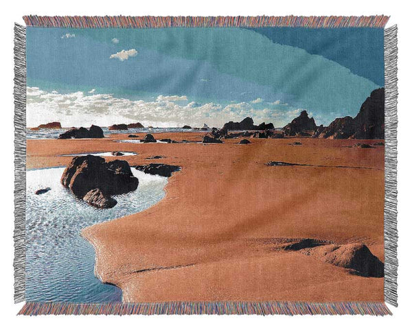 Desert Watering Hole Woven Blanket