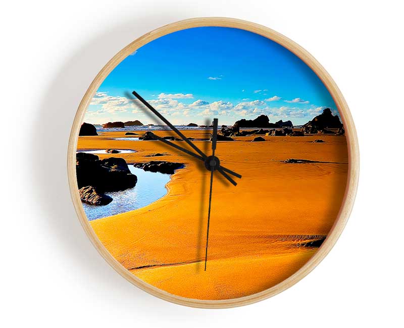 Desert Watering Hole Clock - Wallart-Direct UK