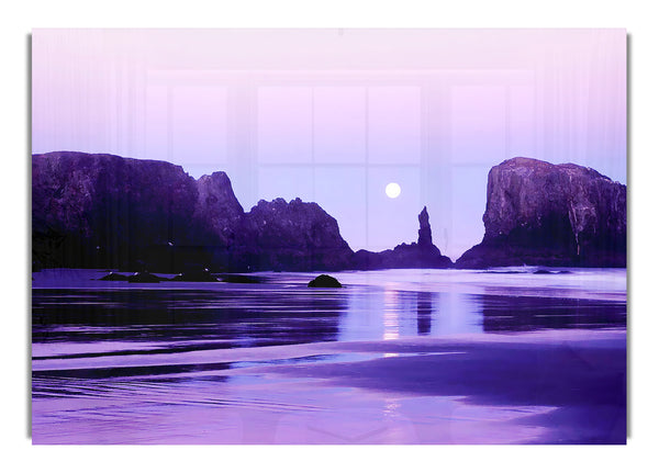 Lilac Moonlit Ocean