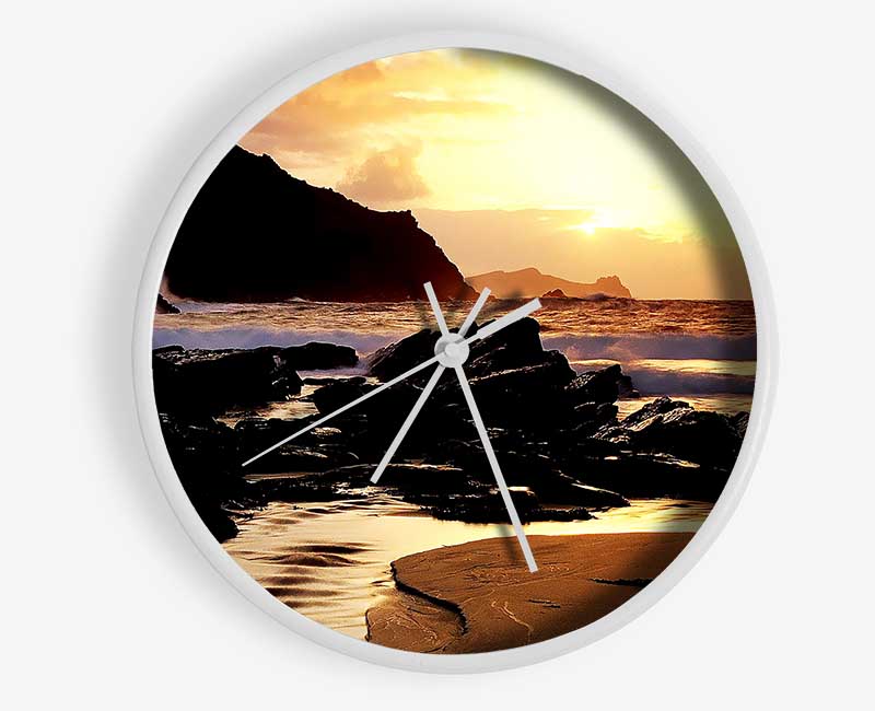 Love On The Rocks Clock - Wallart-Direct UK