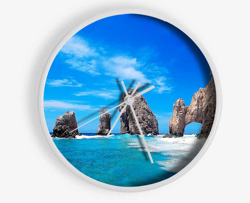 Ancient Rocks Of Time Clock - Wallart-Direct UK