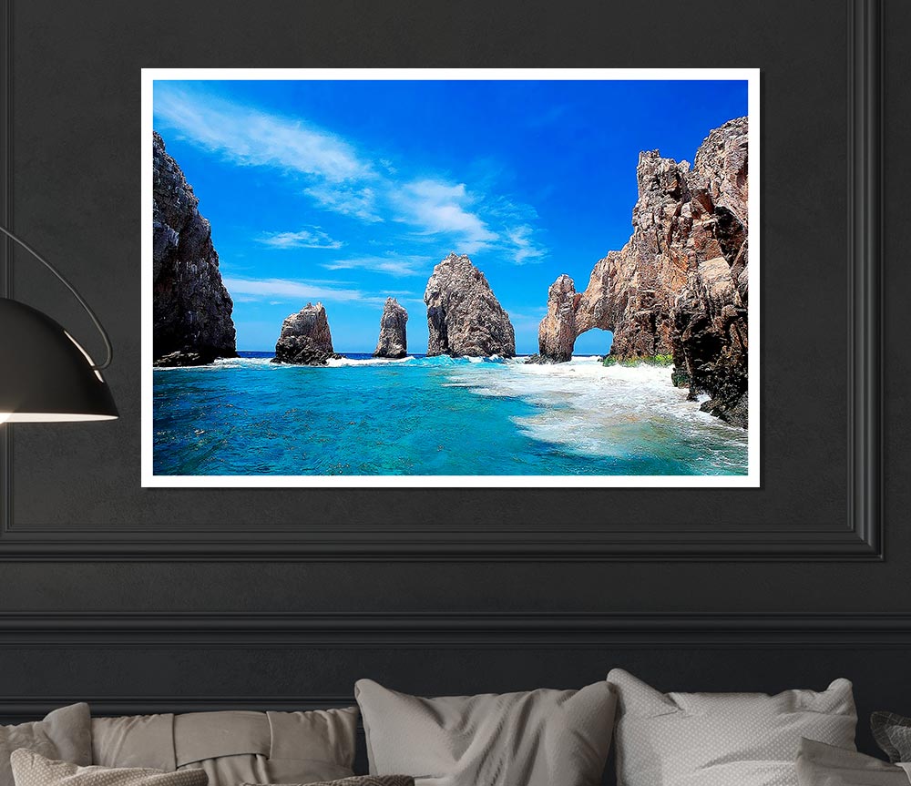 Ancient Rocks Of Time Print Poster Wall Art