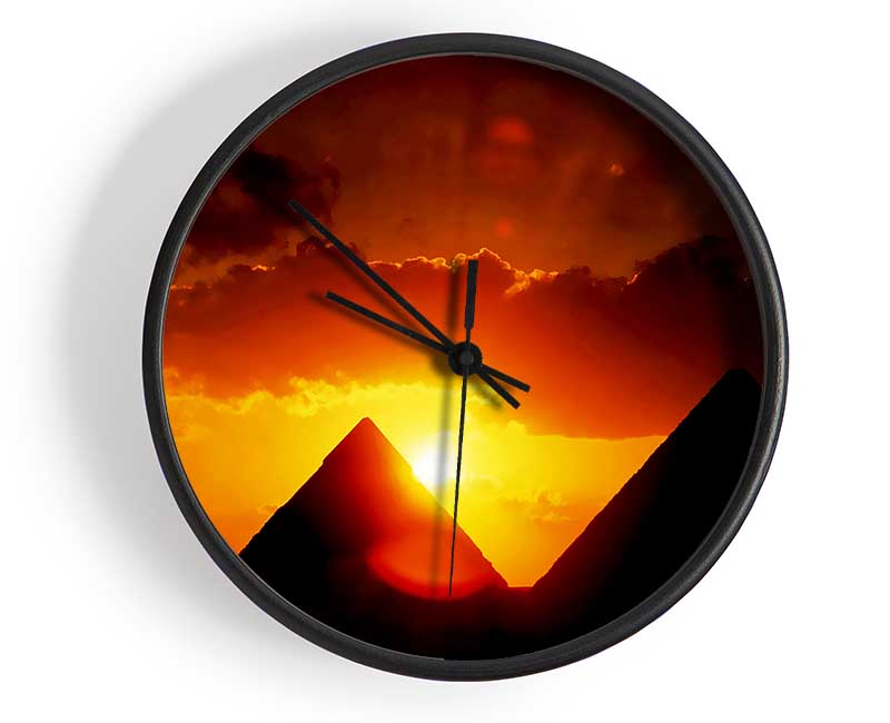 Egyptian Pyramid Sunset Clock - Wallart-Direct UK