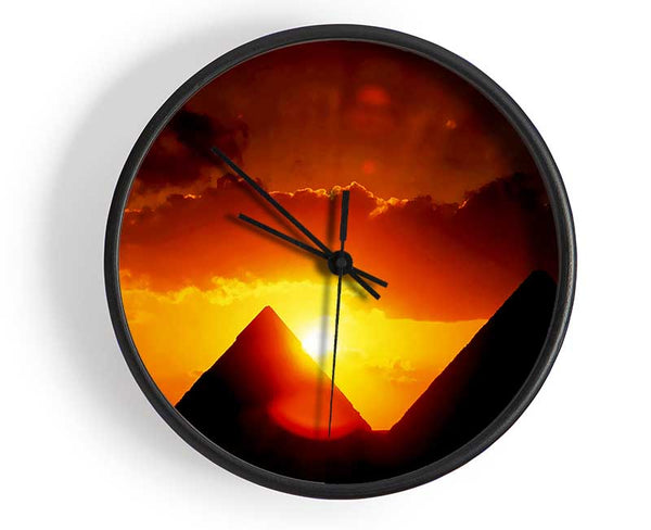 Egyptian Pyramid Sunset Clock - Wallart-Direct UK