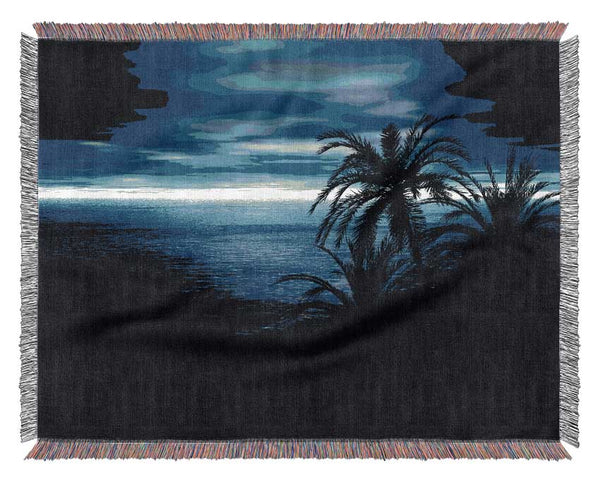 Blue Horizon Nights Woven Blanket