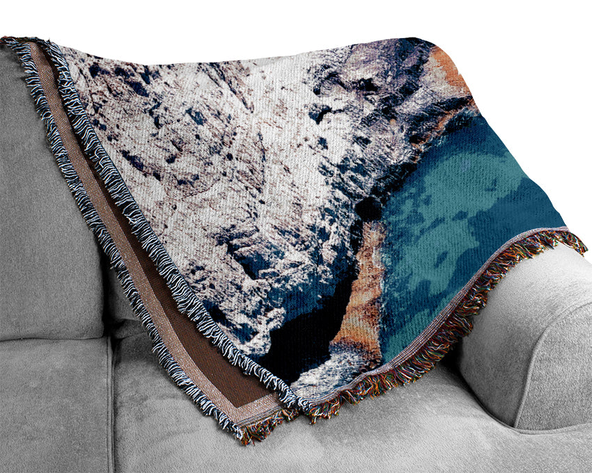 Sea Beach Stone Woven Blanket