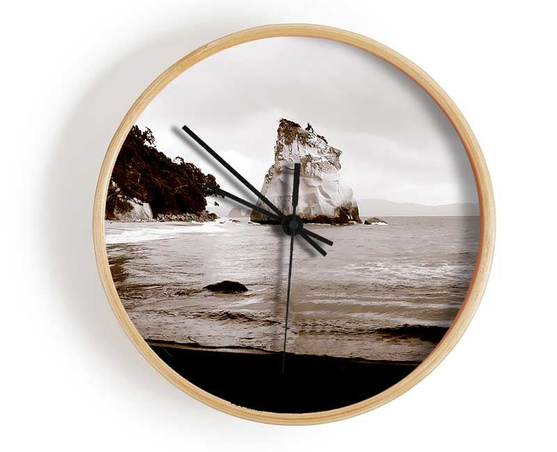 Oceans Gateway Chocolate Clock - Wallart-Direct UK