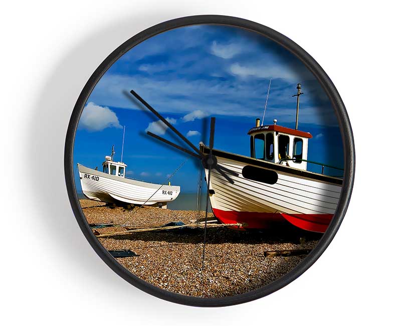 Fishermans Boat Hideaway Clock - Wallart-Direct UK