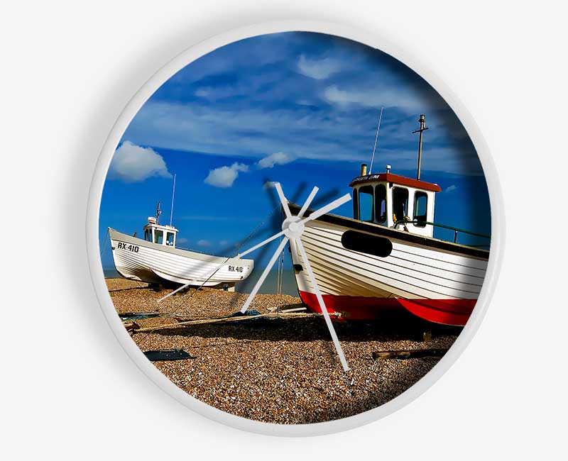 Fishermans Boat Hideaway Clock - Wallart-Direct UK