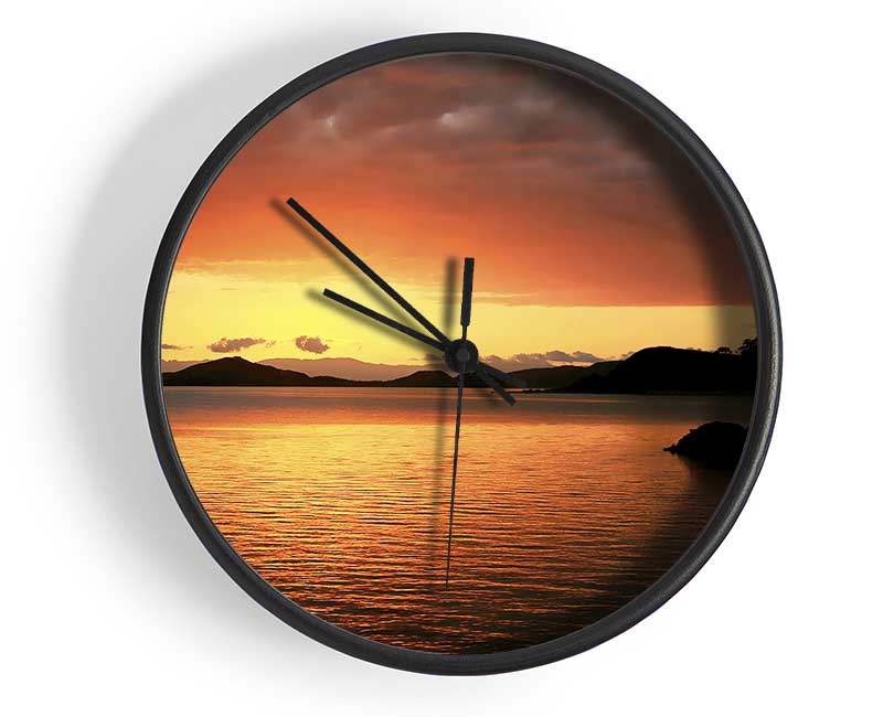 Glowing Crystal Sunset Clock - Wallart-Direct UK