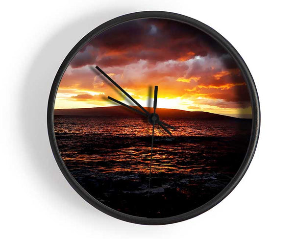 Movement Of The Ocean Sun Clock - Wallart-Direct UK