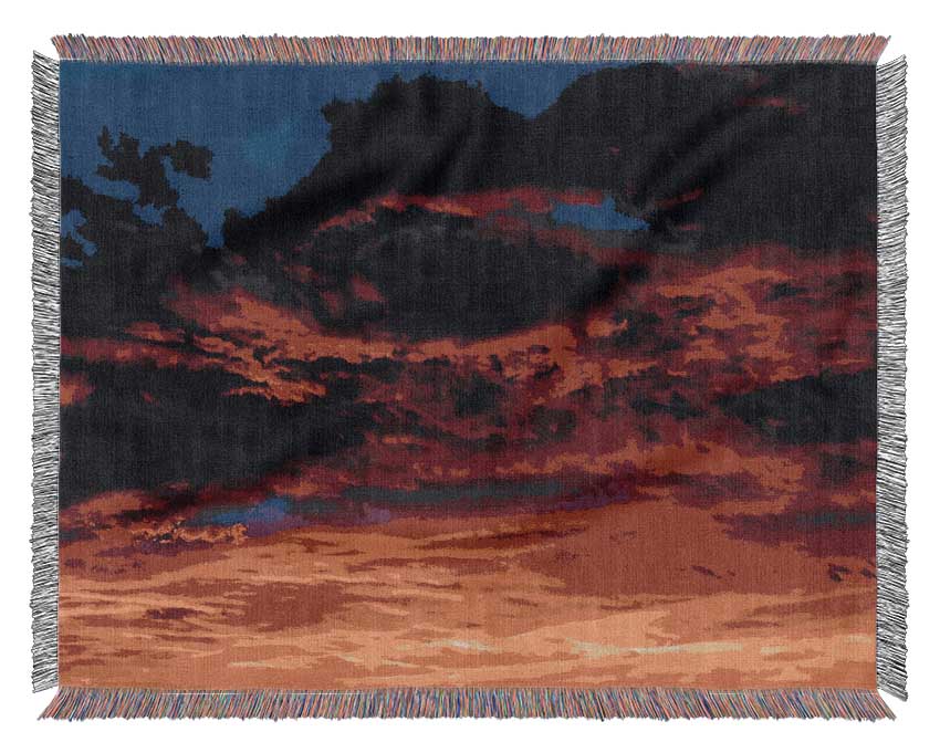 Stunning Rainbow Skies Woven Blanket