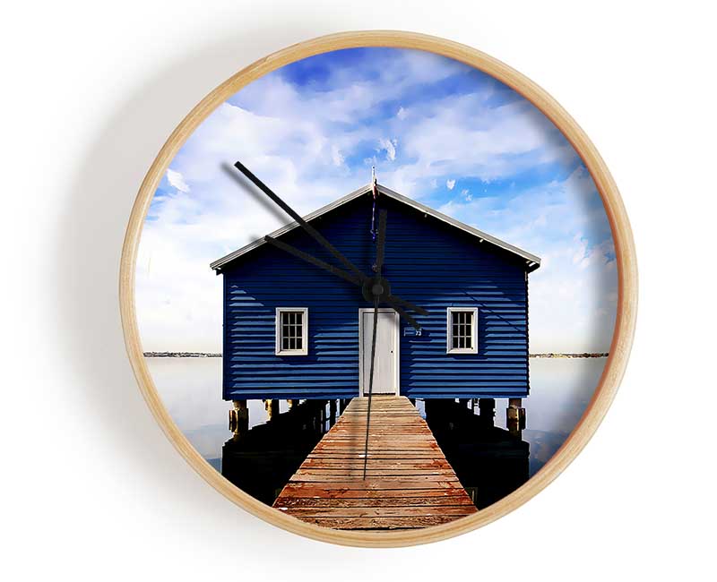 House At The End Of The Pier Clock - Wallart-Direct UK