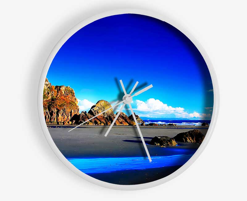 Where The Ocean Flows Clock - Wallart-Direct UK