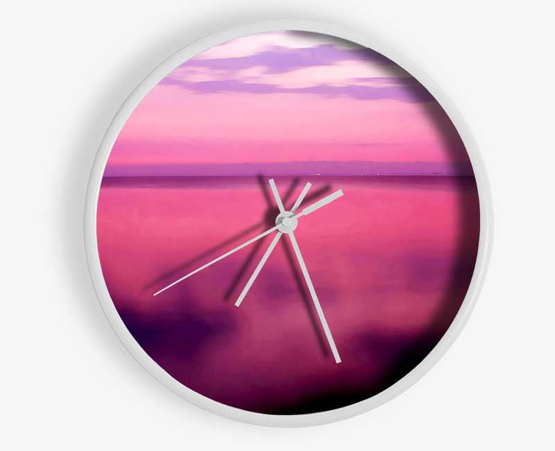 Pink Calm Clock - Wallart-Direct UK