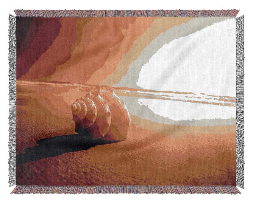 Seashell And Sun Woven Blanket